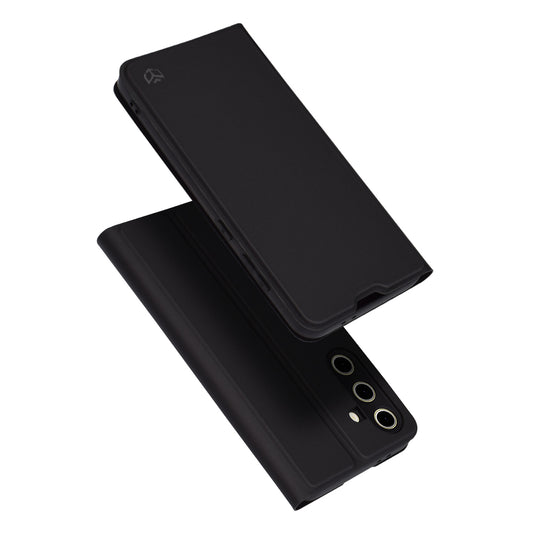 Husa pentru Samsung Galaxy S24 FE S721, Techsuit, Magskin Book, Neagra