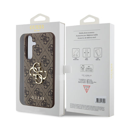 Husa pentru Samsung Galaxy S24+ S926, Guess, 4G Big Logo, Maro