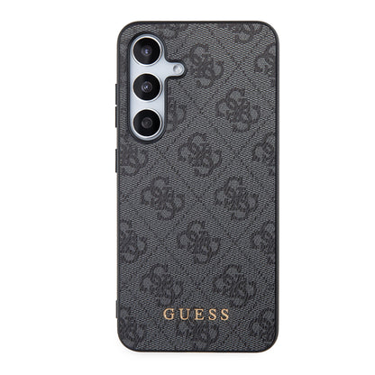 Husa pentru Samsung Galaxy S24+ S926, Guess, 4G Metal Gold Logo, Neagra