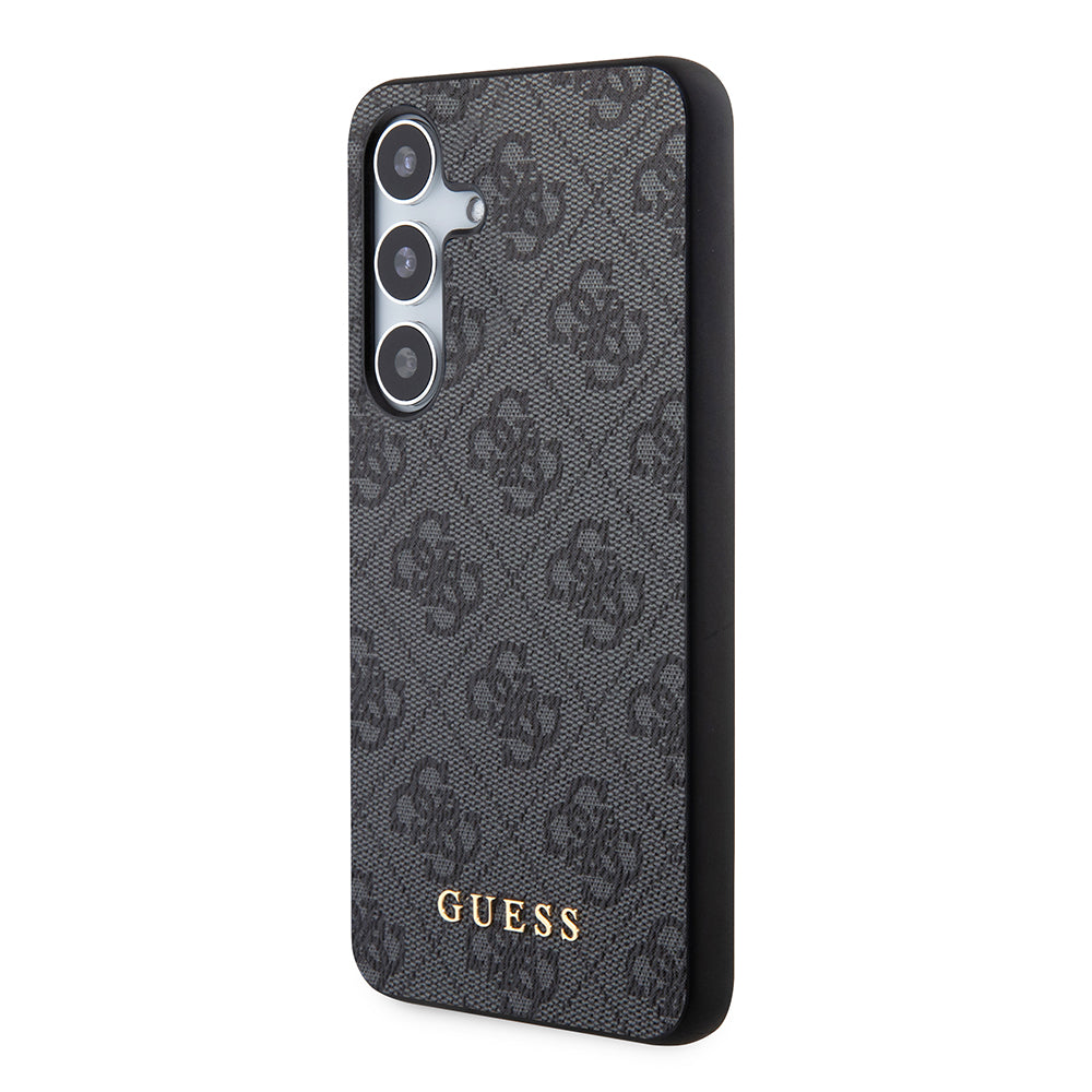 Husa pentru Samsung Galaxy S24+ S926, Guess, 4G Metal Gold Logo, Neagra