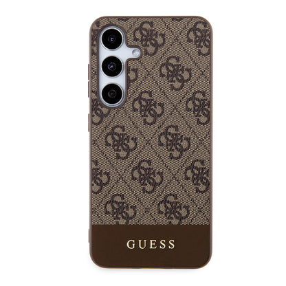 Husa pentru Samsung Galaxy S24+ S926, Guess, 4G Stripe, Maro