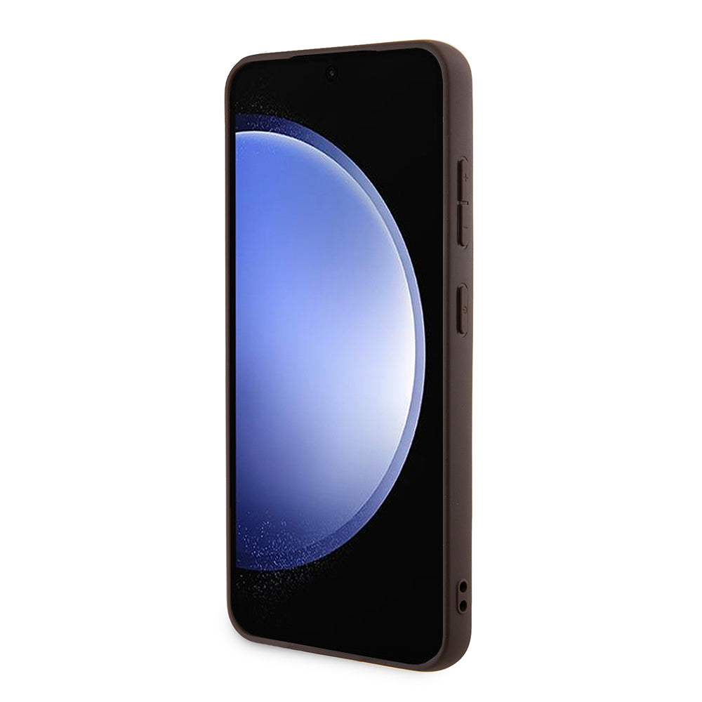 Husa pentru Samsung Galaxy S24+ S926, Guess, 4G Stripe, Maro