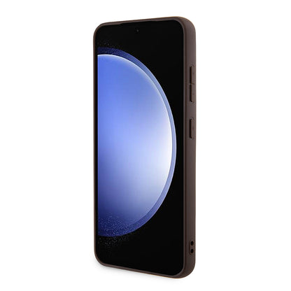 Husa pentru Samsung Galaxy S24+ S926, Guess, 4G Stripe, Maro