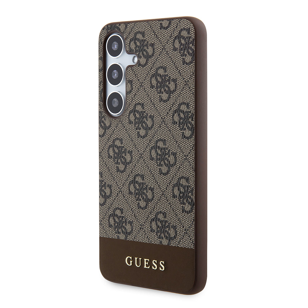 Husa pentru Samsung Galaxy S24+ S926, Guess, 4G Stripe, Maro