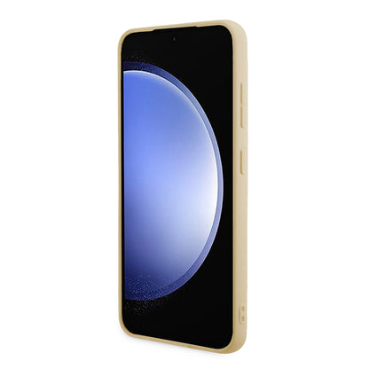 Husa pentru Samsung Galaxy S24+ S926, Guess, Glitter Script, Aurie