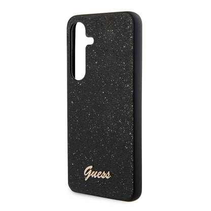 Husa pentru Samsung Galaxy S24+ S926, Guess, Glitter Script, Neagra