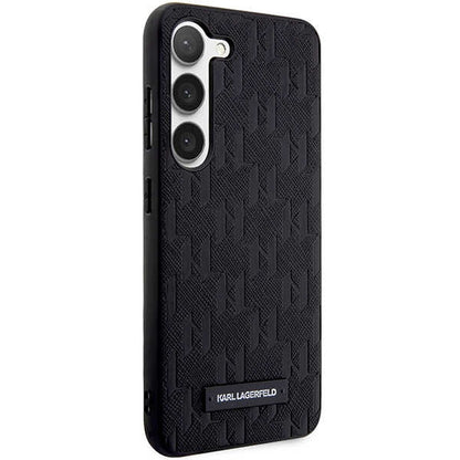 Husa pentru Samsung Galaxy S24+ S926, Karl Lagerfeld, Saffiano Monogram Metal Logo, Neagra