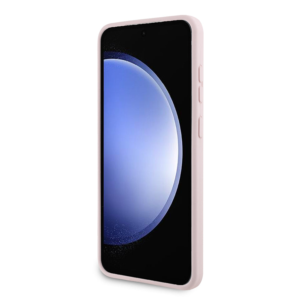 Husa pentru Samsung Galaxy S24+ S926, Karl Lagerfeld, Silicone Choupette Metal, Roz