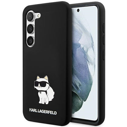 Husa pentru Samsung Galaxy S24+ S926, Karl Lagerfeld, Silicone Choupette, Neagra