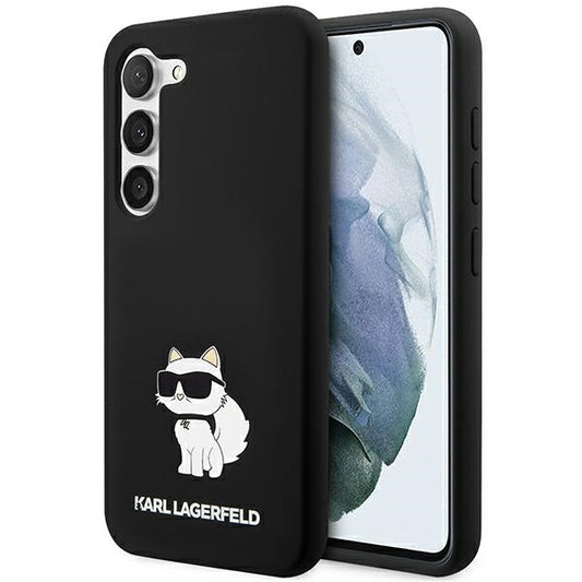 Husa pentru Samsung Galaxy S24+ S926, Karl Lagerfeld, Silicone Choupette, Neagra