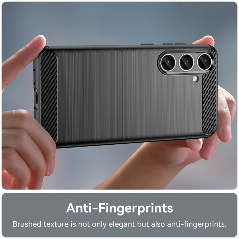 Husa pentru Samsung Galaxy S24+ S926, Techsuit, Carbon, Neagra