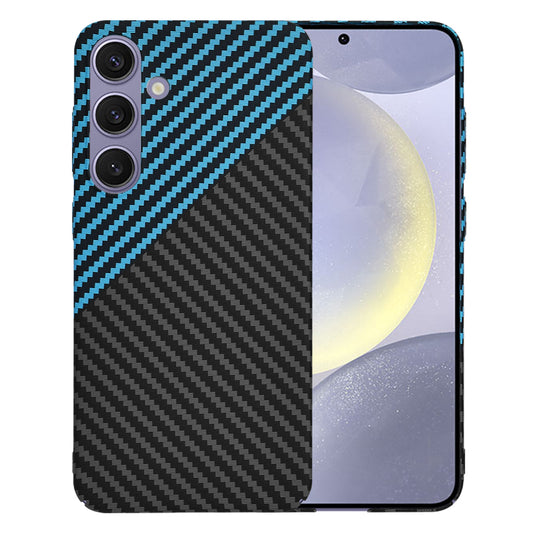 Husa pentru Samsung Galaxy S24+ S926, Techsuit, Carbonite FiberShell, Neagra Bleu