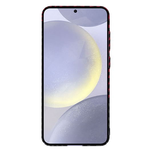 Husa pentru Samsung Galaxy S24+ S926, Techsuit, Carbonite FiberShell, Neagra Rosie