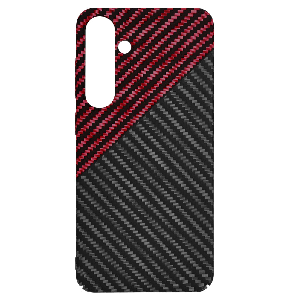 Husa pentru Samsung Galaxy S24+ S926, Techsuit, Carbonite FiberShell, Neagra Rosie