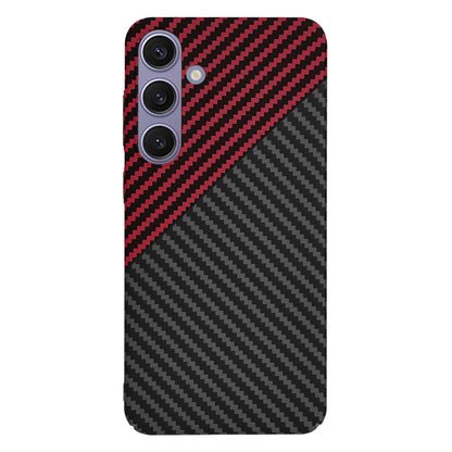 Husa pentru Samsung Galaxy S24+ S926, Techsuit, Carbonite FiberShell, Neagra Rosie