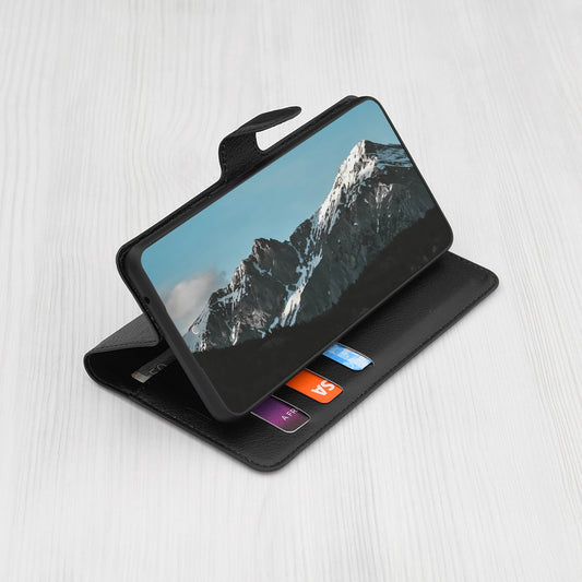 Husa pentru Samsung Galaxy S24+ S926, Techsuit, Leather Folio, Neagra