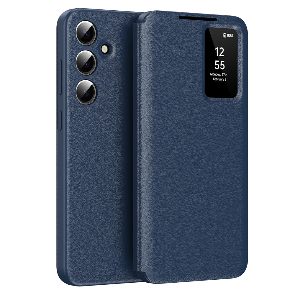 Husa pentru Samsung Galaxy S24+ S926, Techsuit, SmartView, Albastra