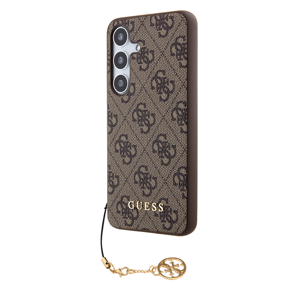 Husa pentru Samsung Galaxy S24 S921, Guess, 4G Charm, Maro