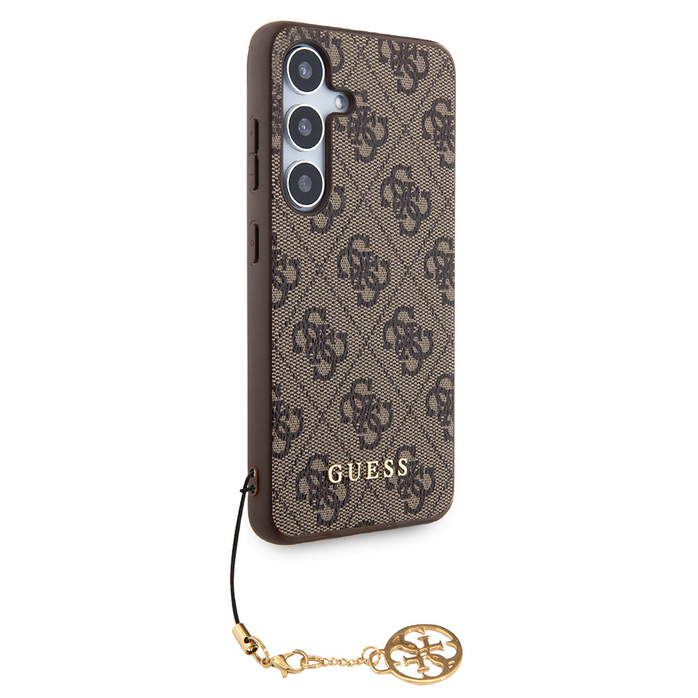 Husa pentru Samsung Galaxy S24 S921, Guess, 4G Charm, Maro