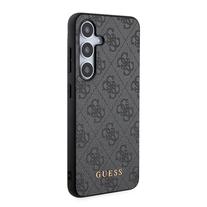 Husa pentru Samsung Galaxy S24 S921, Guess, 4G Metal Gold Logo, Neagra
