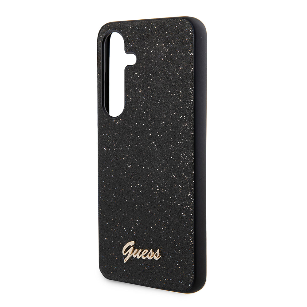 Husa pentru Samsung Galaxy S24 S921, Guess, Glitter Script, Neagra