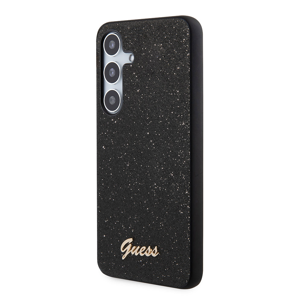 Husa pentru Samsung Galaxy S24 S921, Guess, Glitter Script, Neagra