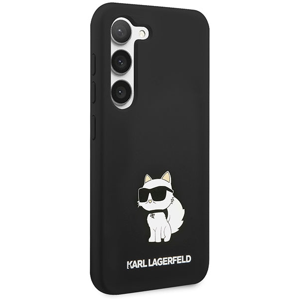 Husa pentru Samsung Galaxy S24 S921, Karl Lagerfeld, Silicone Choupette NFT, Neagra