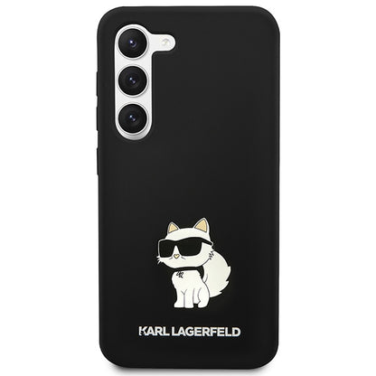 Husa pentru Samsung Galaxy S24 S921, Karl Lagerfeld, Silicone Choupette NFT, Neagra