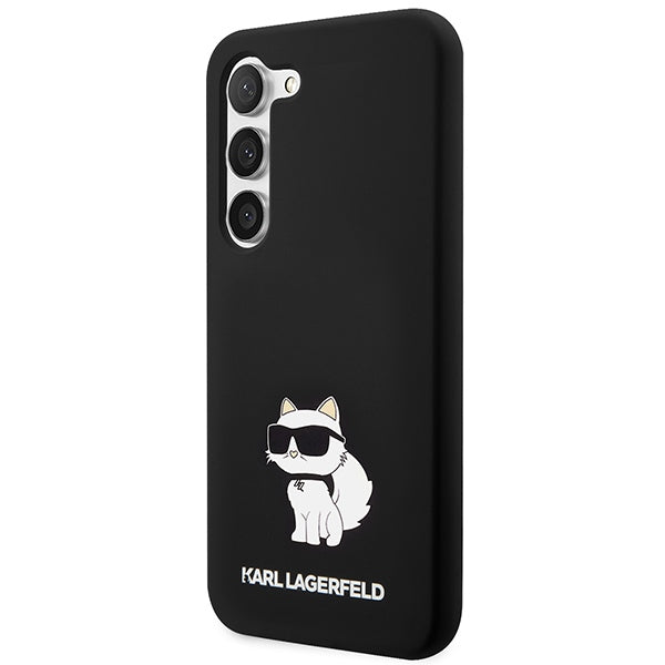 Husa pentru Samsung Galaxy S24 S921, Karl Lagerfeld, Silicone Choupette NFT, Neagra