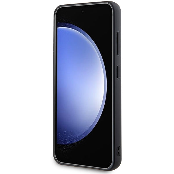 Husa pentru Samsung Galaxy S24 S921, Karl Lagerfeld, Rhinestone Metal Plate, Argintie