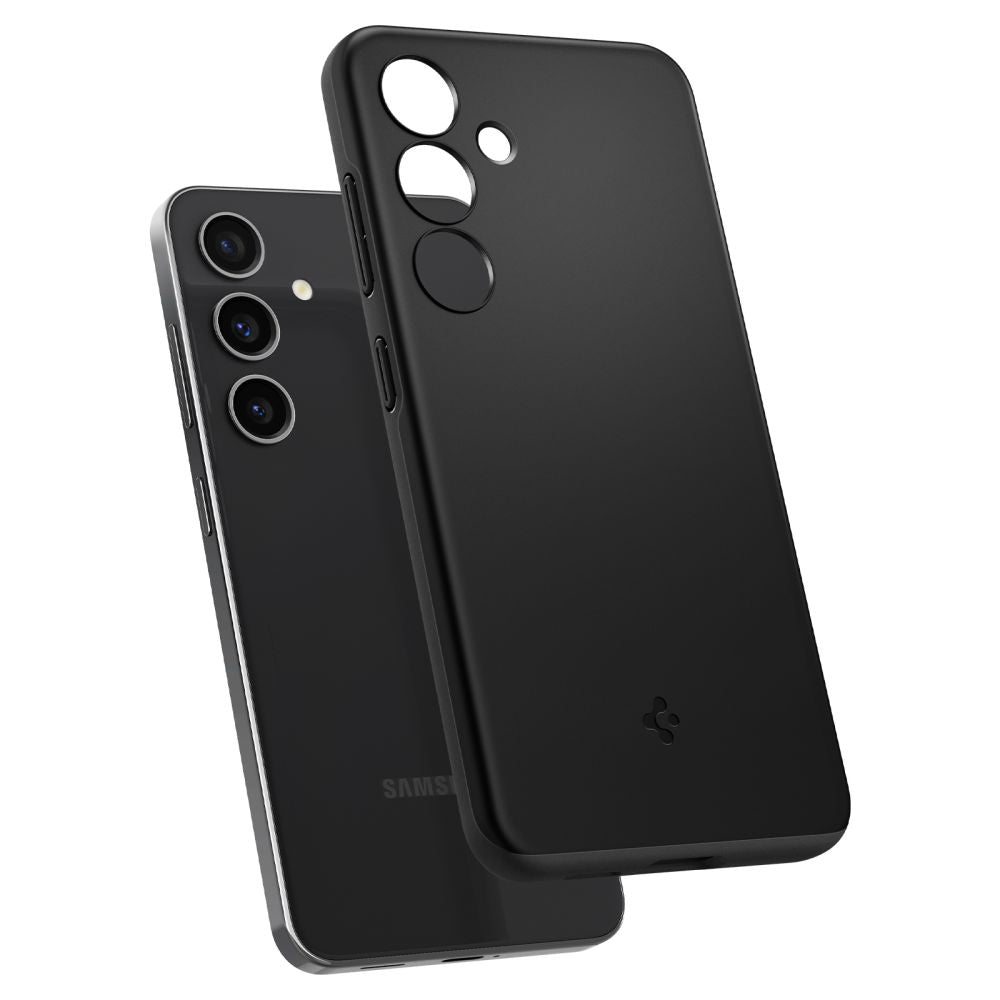 Husa pentru Samsung Galaxy S24 S921, Spigen, Thin Fit, Neagra ACS07341