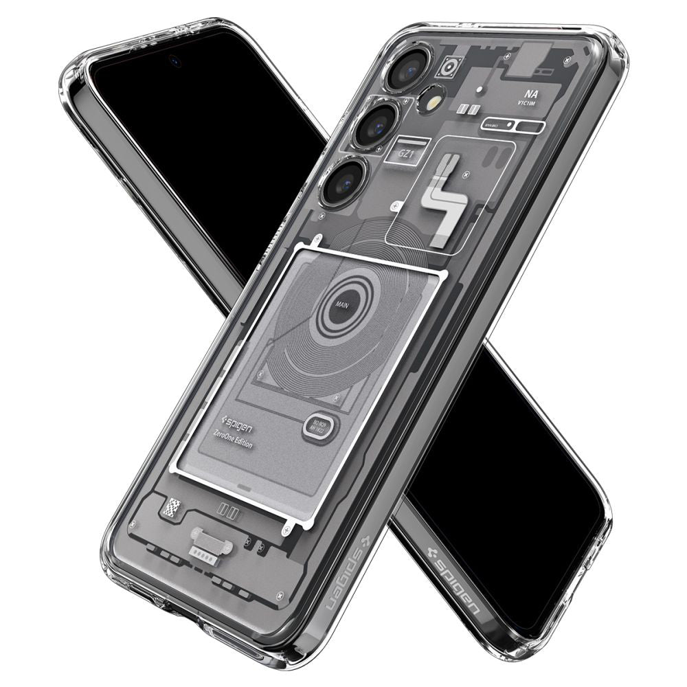 Husa pentru Samsung Galaxy S24 S921, Spigen, Ultra Hybrid Zero One, Alba