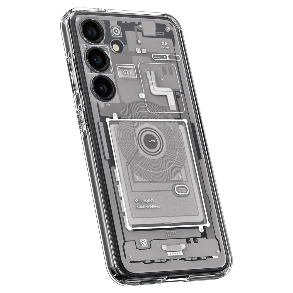 Husa pentru Samsung Galaxy S24 S921, Spigen, Ultra Hybrid Zero One, Alba