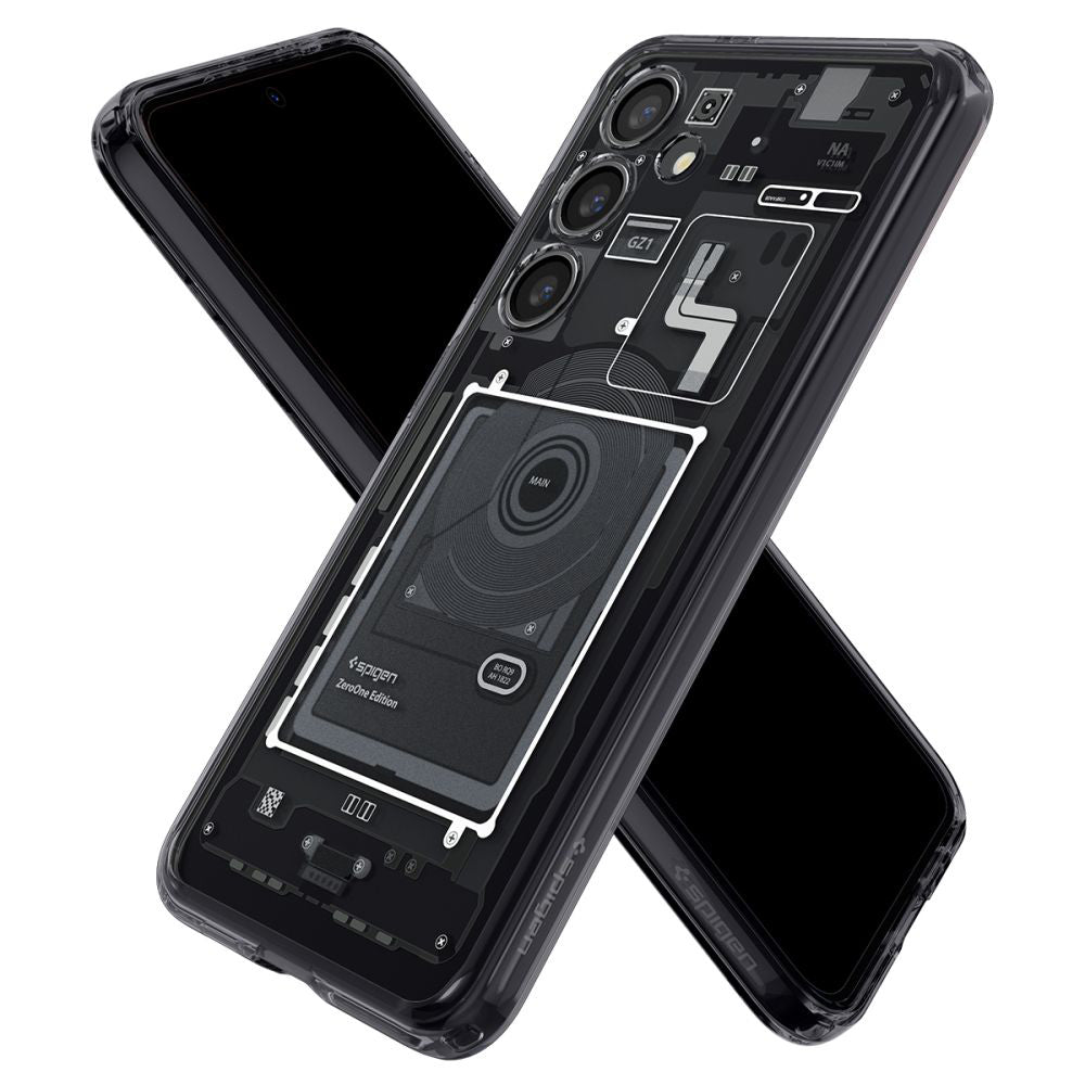 Husa pentru Samsung Galaxy S24 S921, Spigen, Ultra Hybrid Zero One, Neagra Mata ACS07350