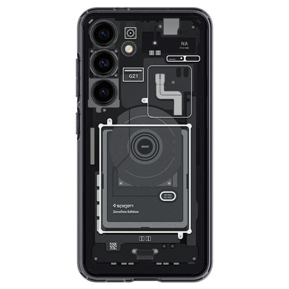 Husa pentru Samsung Galaxy S24 S921, Spigen, Ultra Hybrid Zero One, Neagra Mata ACS07350