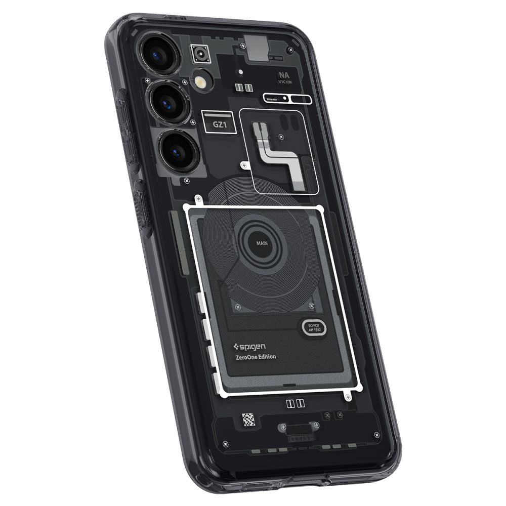 Husa pentru Samsung Galaxy S24 S921, Spigen, Ultra Hybrid Zero One, Neagra Mata ACS07350