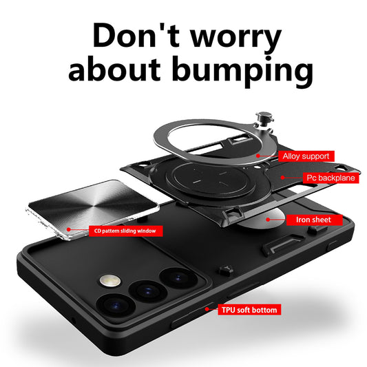 Husa pentru Samsung Galaxy S24 S921, Techsuit, CamGuard Pro, Neagra