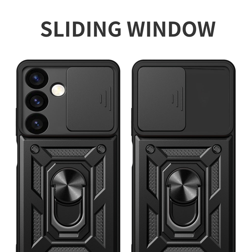 Husa pentru Samsung Galaxy S24 S921, Techsuit, CamShield, Neagra