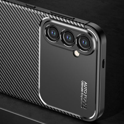 Husa pentru Samsung Galaxy S24 S921, Techsuit, CarbonFiber, Neagra
