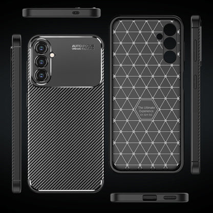 Husa pentru Samsung Galaxy S24 S921, Techsuit, CarbonFiber, Neagra