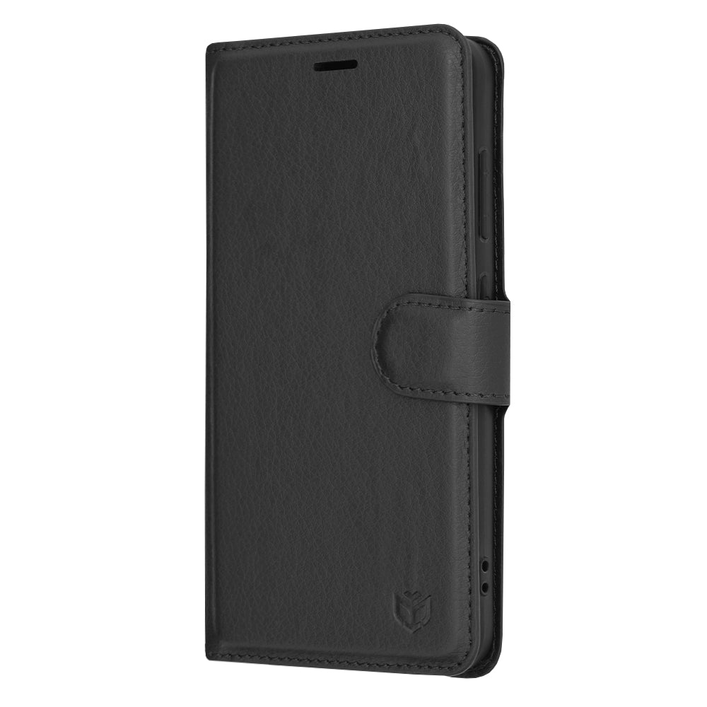 Husa pentru Samsung Galaxy S24 S921, Techsuit, Leather Folio, Neagra