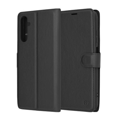 Husa pentru Samsung Galaxy S24 S921, Techsuit, Leather Folio, Neagra