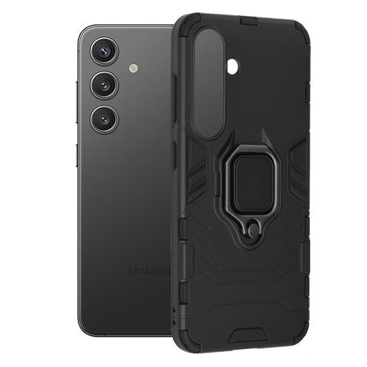 Husa pentru Samsung Galaxy S24 S921, Techsuit, Shield, Neagra