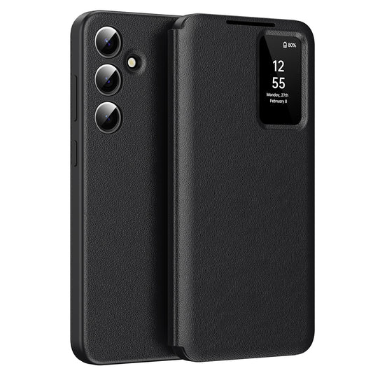 Husa pentru Samsung Galaxy S24 S921, Techsuit, SmartView, Neagra