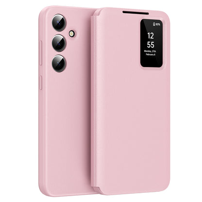 Husa pentru Samsung Galaxy S24 S921, Techsuit, SmartView, Roz