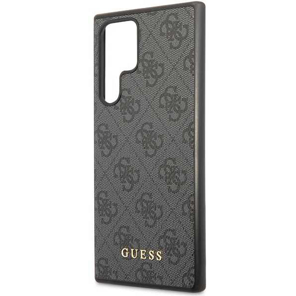 Husa pentru Samsung Galaxy S24 Ultra S928, Guess, 4G Metal Gold Logo, Neagra