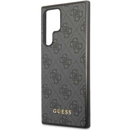 Husa pentru Samsung Galaxy S24 Ultra S928, Guess, 4G Metal Gold Logo, Neagra