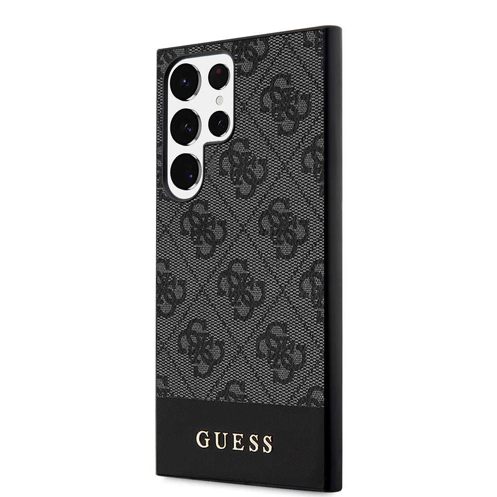 Husa pentru Samsung Galaxy S24 Ultra S928, Guess, 4G Stripe, Neagra