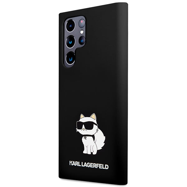 Husa pentru Samsung Galaxy S24 Ultra S928, Karl Lagerfeld, Silicone Choupette NFT, Neagra