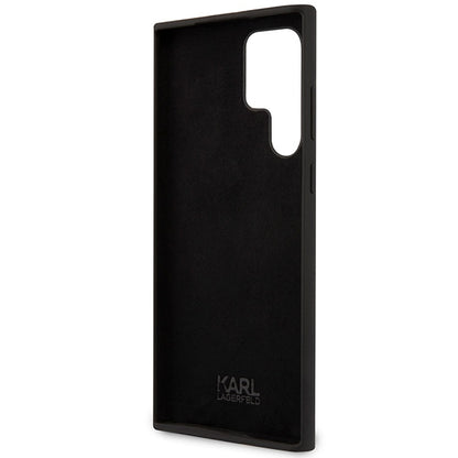 Husa pentru Samsung Galaxy S24 Ultra S928, Karl Lagerfeld, Silicone Choupette NFT, Neagra